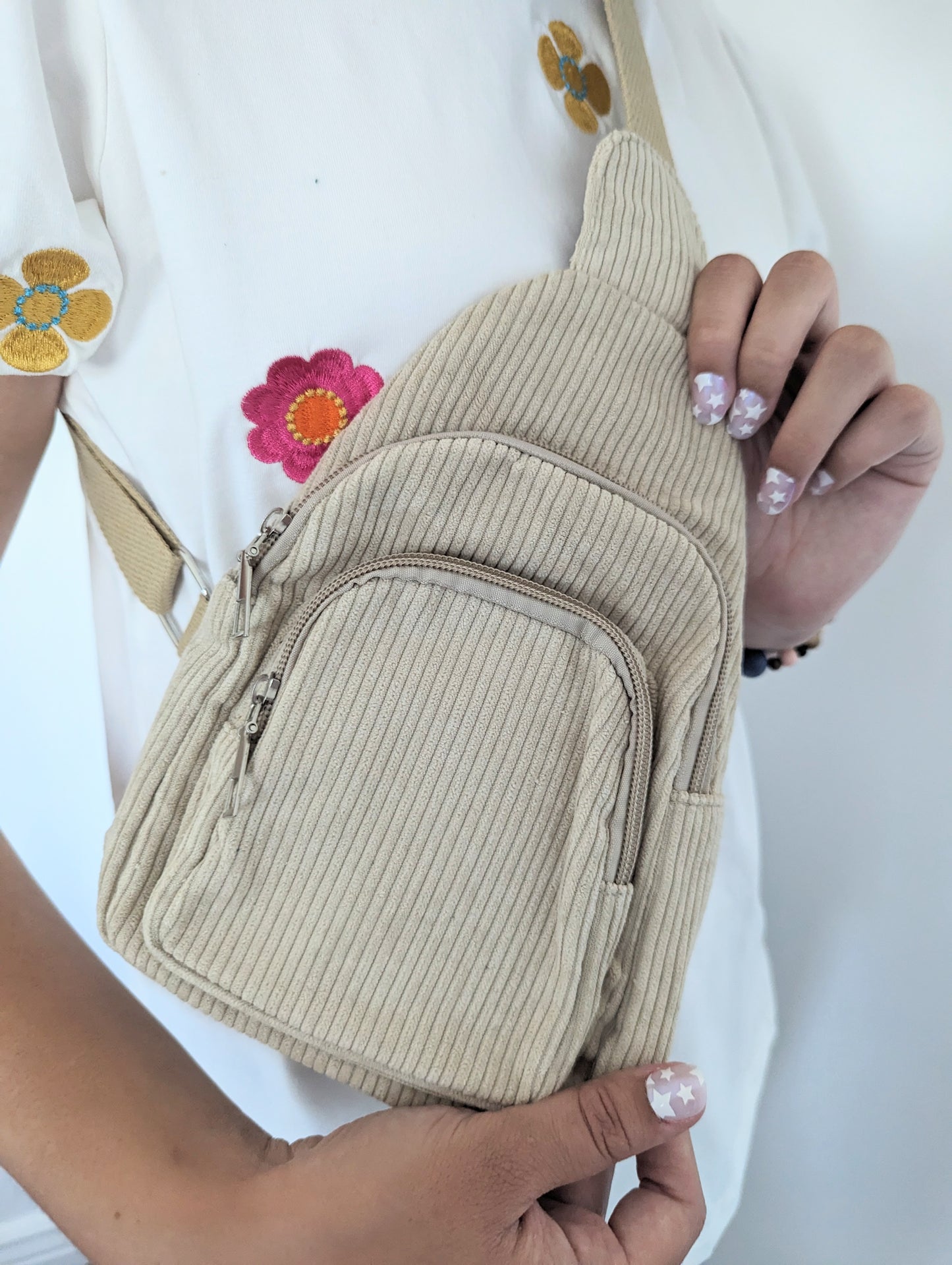 Corduroy Cream Sling